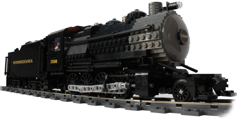 PRR H10 #7688 by Cale Leiphart using Big Ben Bricks Train Wheels and Power Function motors