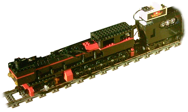 Steam Engine by Bernard using Big Ben Bricks train wheels