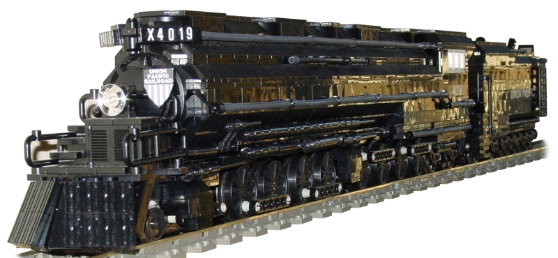 4-8-8-4 Union Pacific Big Boy by -Crash- using Big Ben Bricks train wheels
