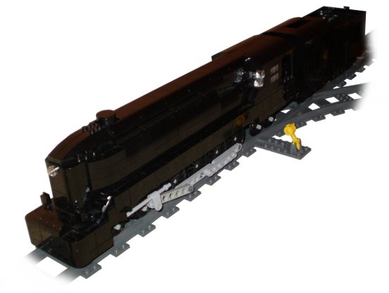 British Locomotive 'Tornado' by Andrew Harvey using Big Ben Bricks train wheels