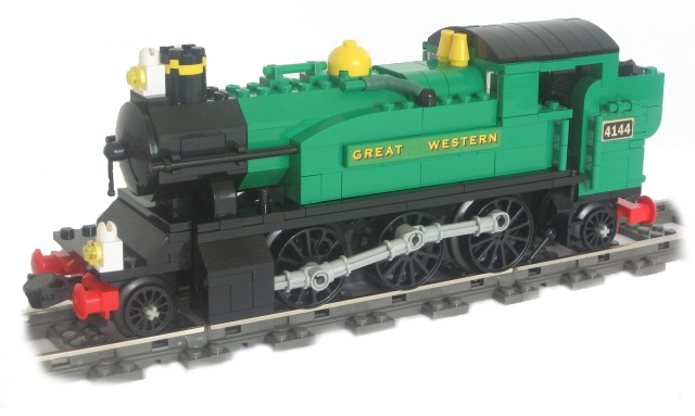custom lego steam train